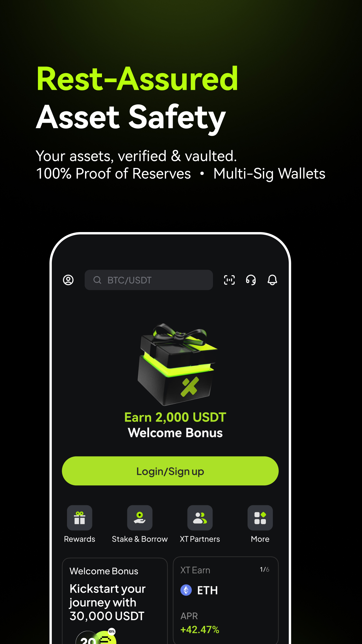 اسکرین شات 2 برنامه XT.com: Buy Bitcoin & Ethereum