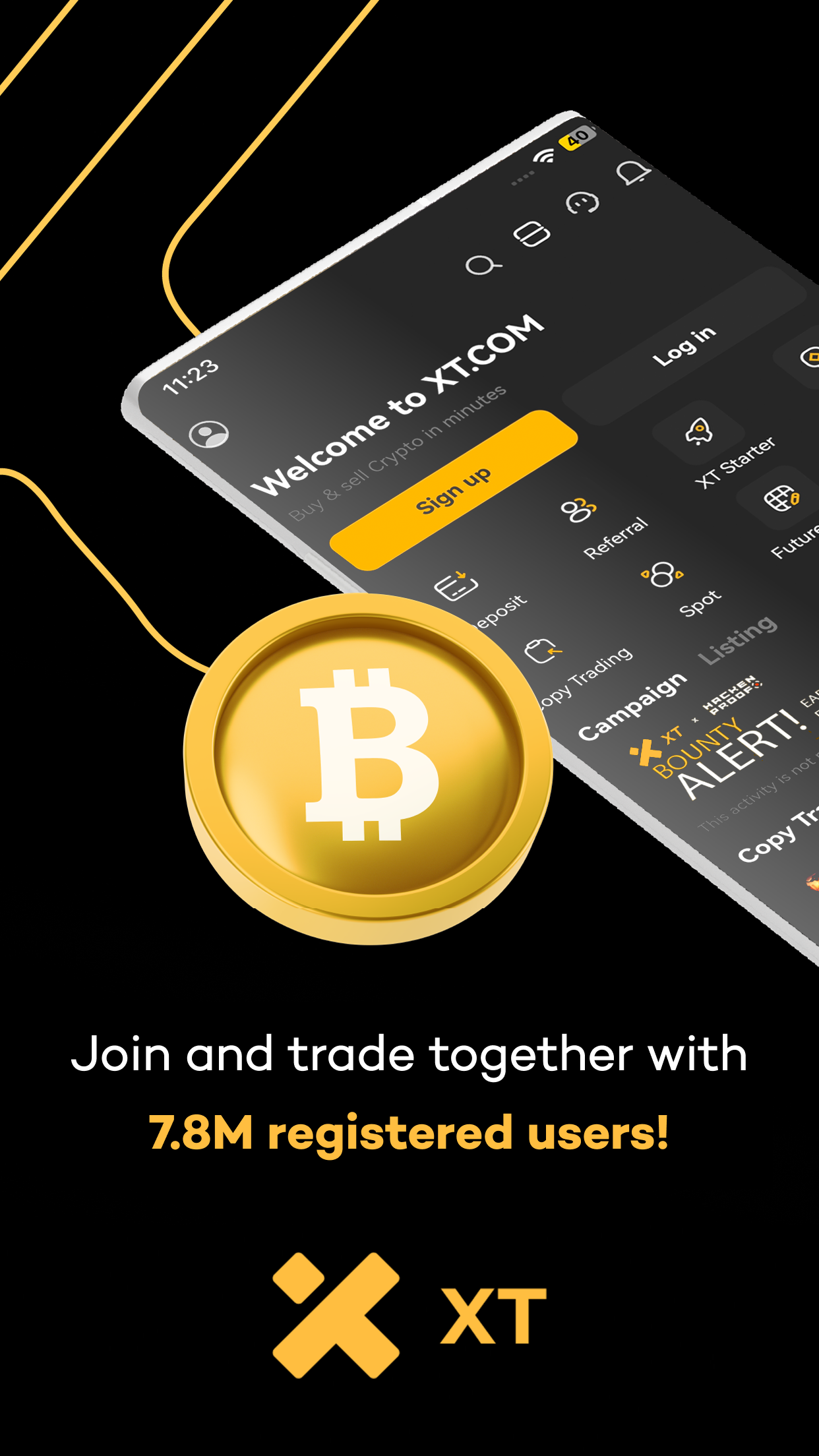 اسکرین شات 2 برنامه XT.com: Buy Bitcoin & Ethereum