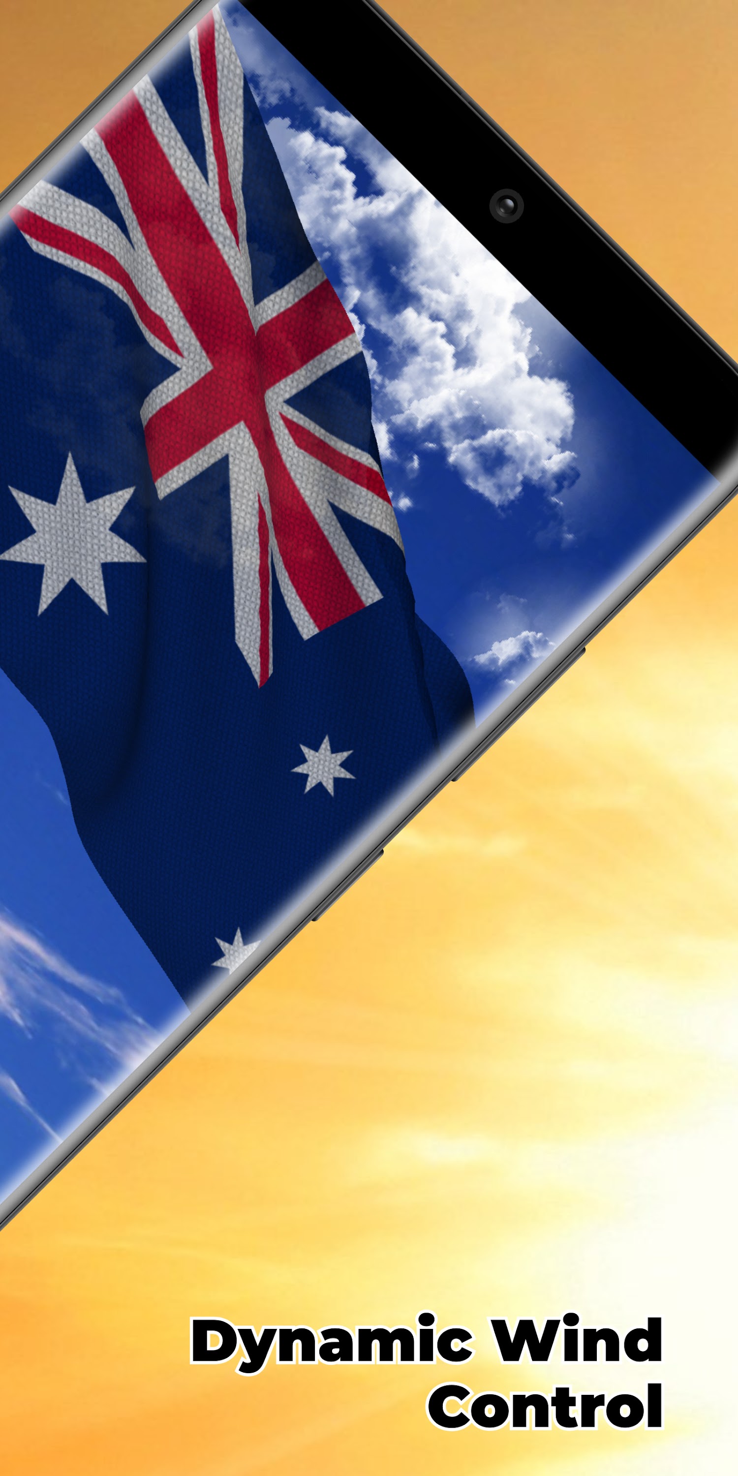 اسکرین شات 2 برنامه Australia Flag Live Wallpaper