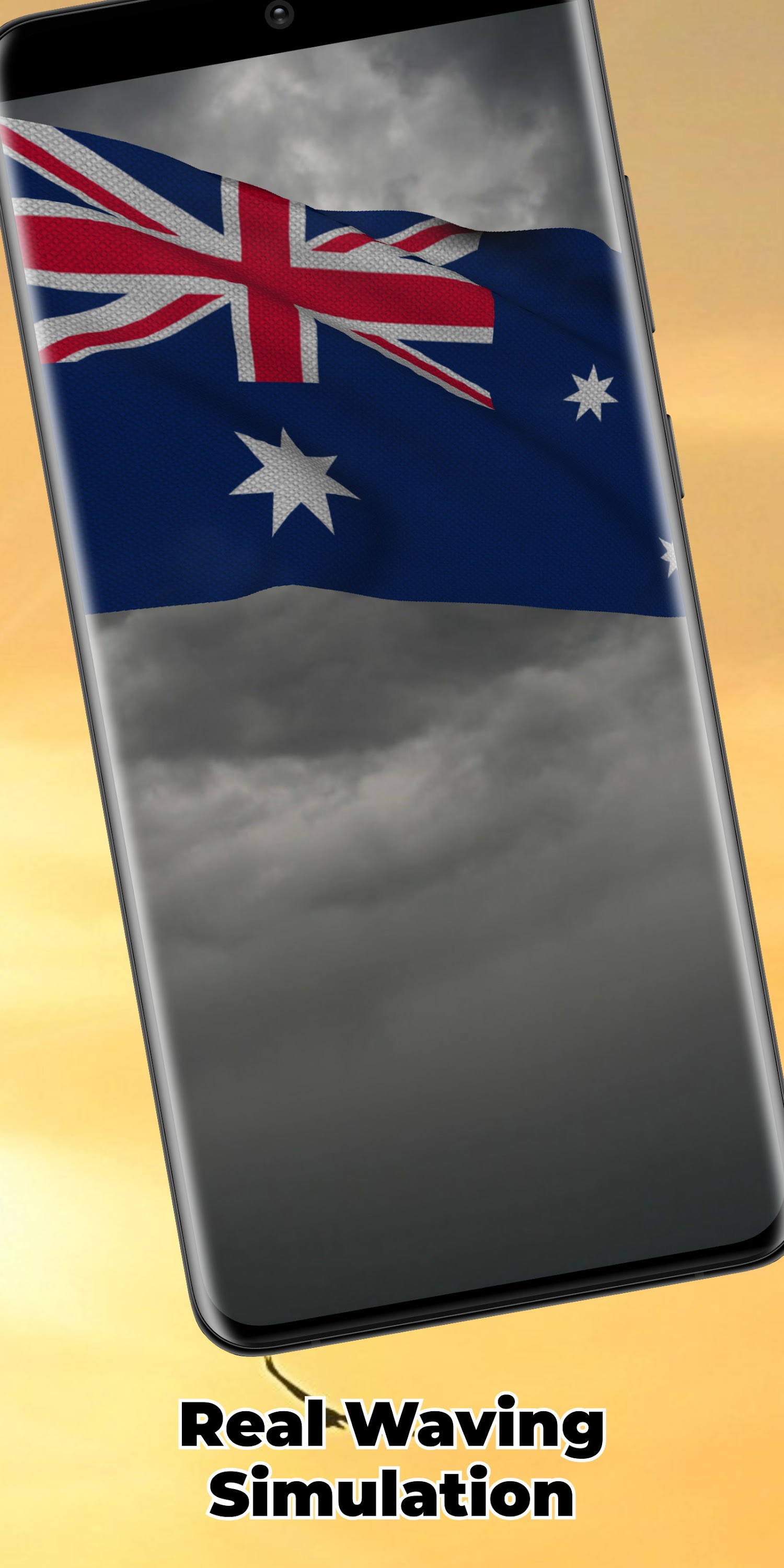 اسکرین شات 4 برنامه Australia Flag Live Wallpaper