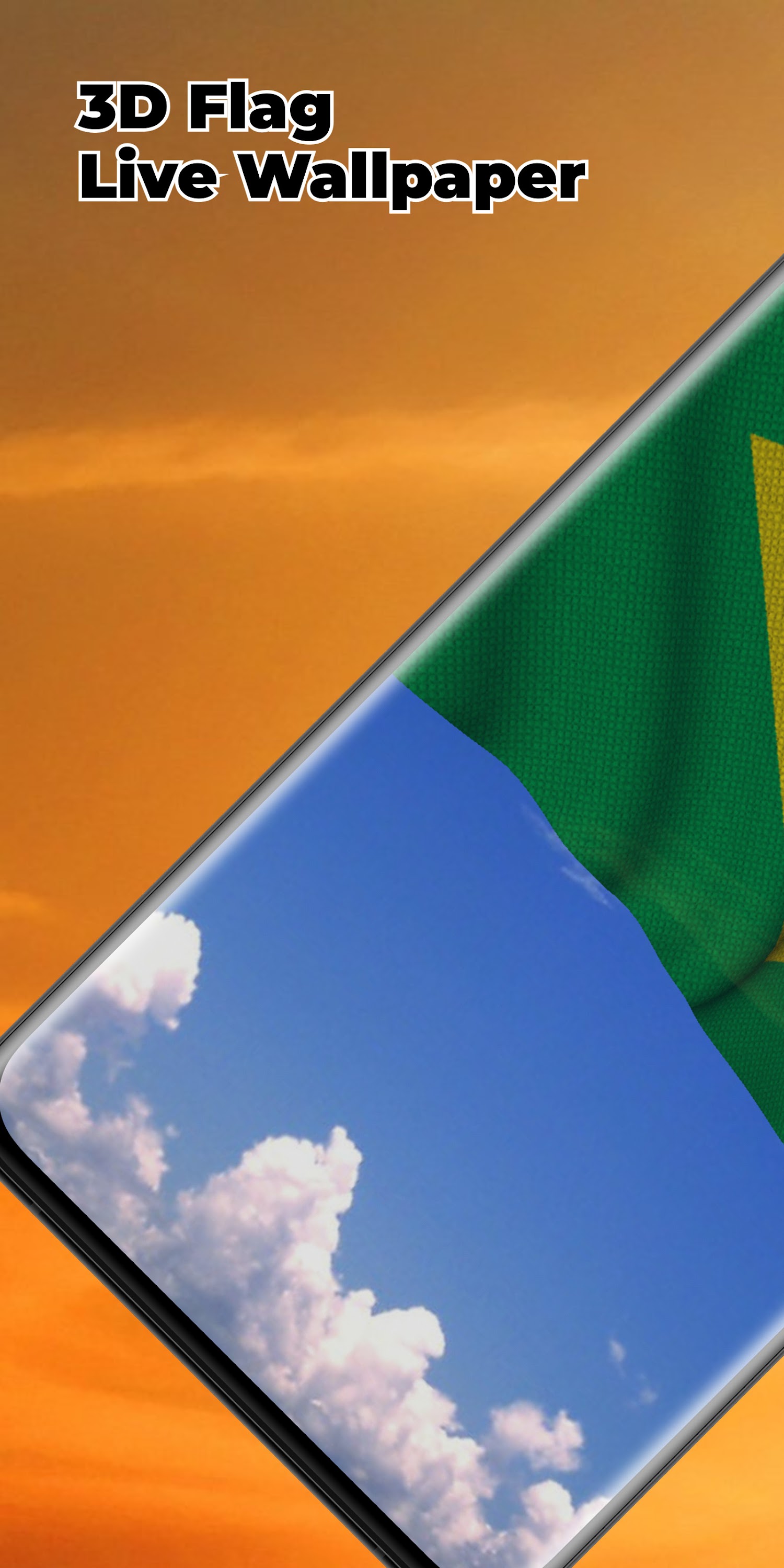 اسکرین شات 1 برنامه Brazil Flag Live Wallpaper