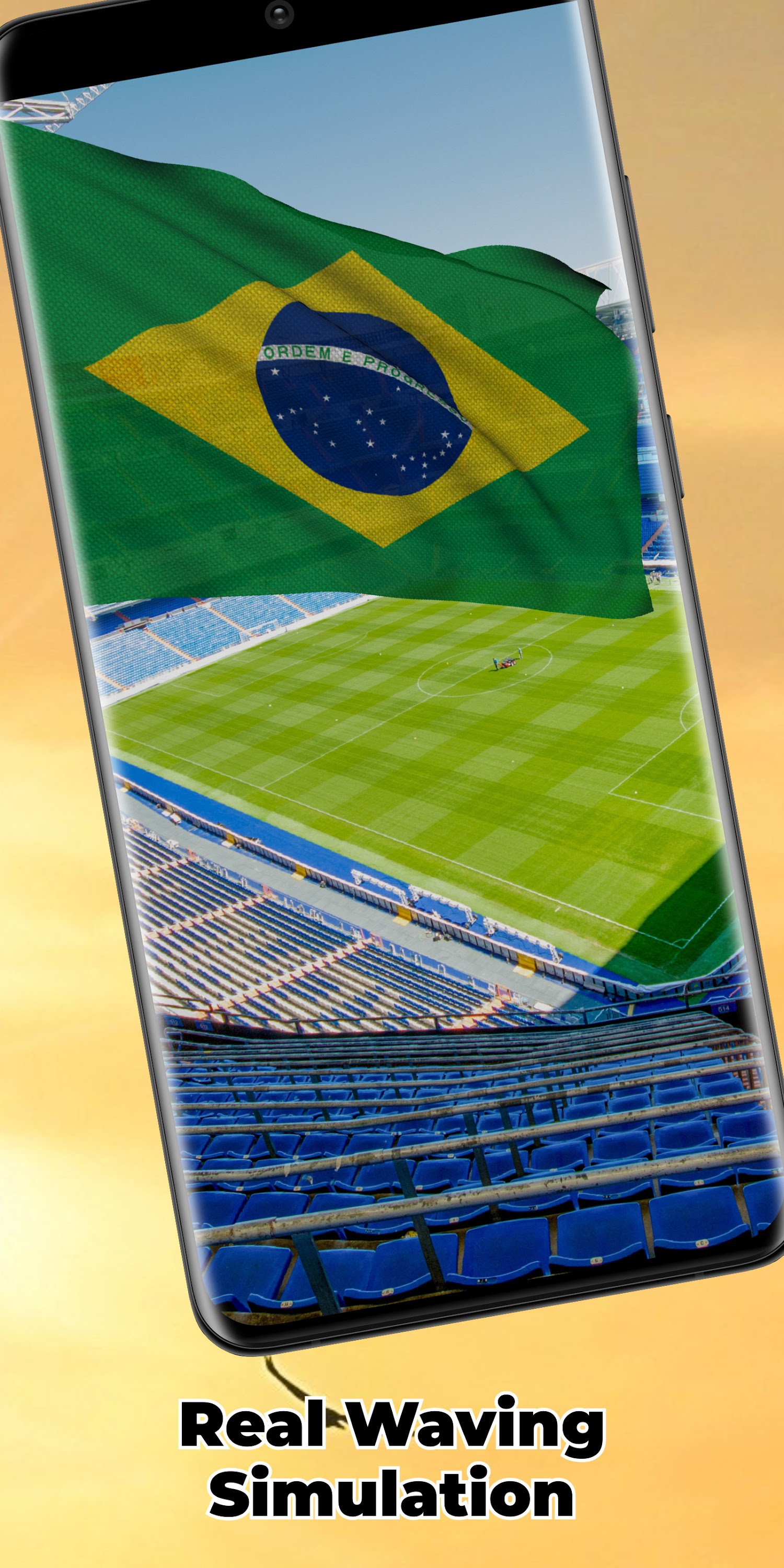 اسکرین شات 4 برنامه Brazil Flag Live Wallpaper