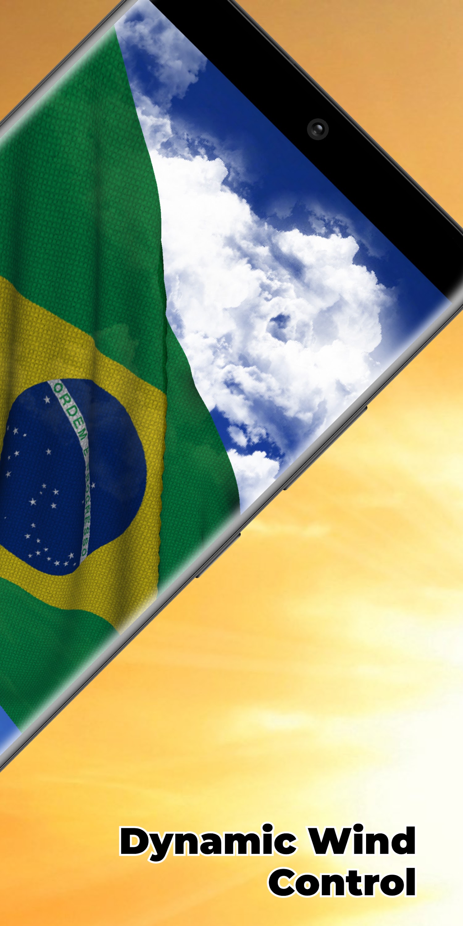اسکرین شات 2 برنامه Brazil Flag Live Wallpaper