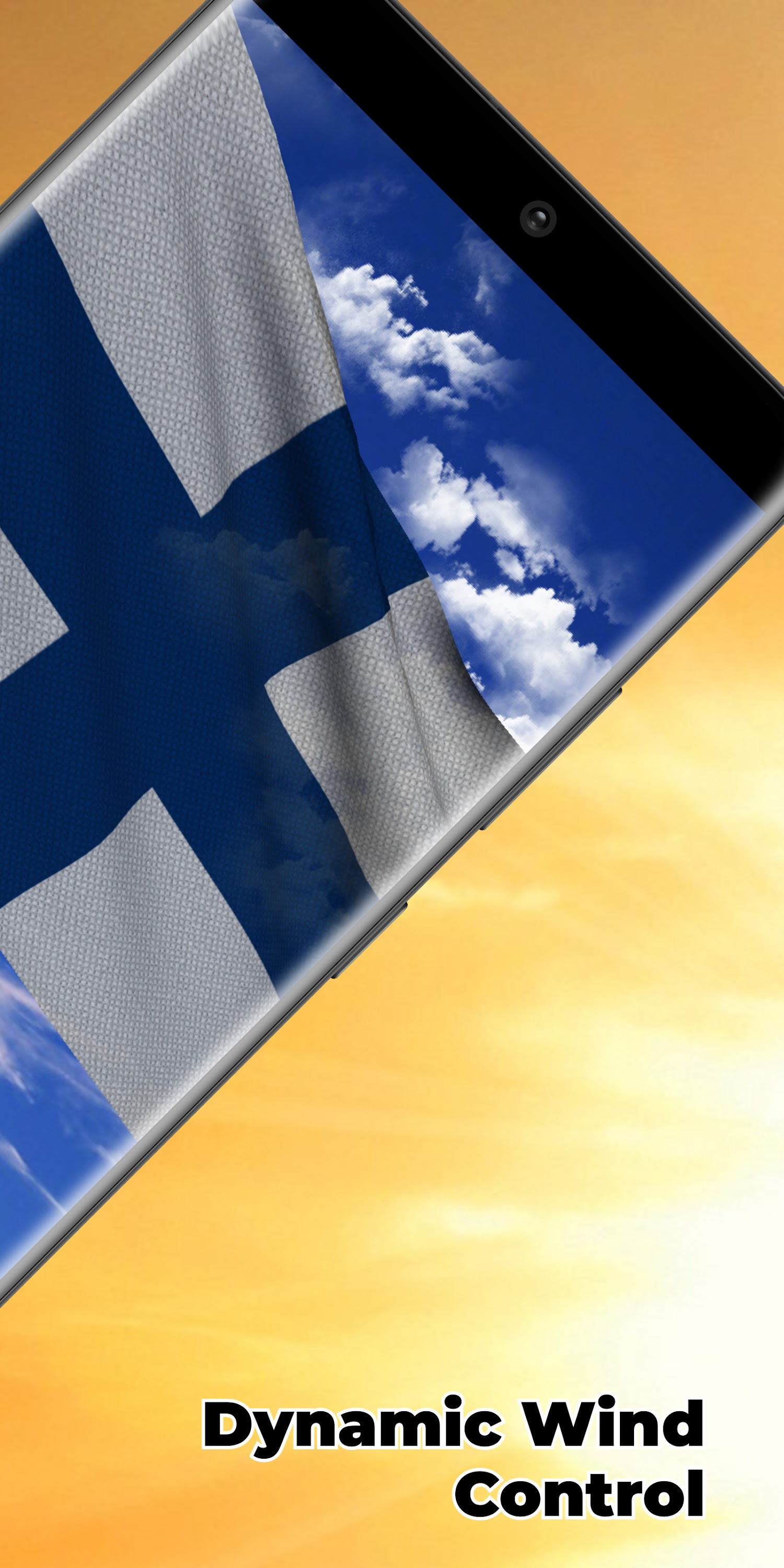 اسکرین شات 2 برنامه Finland Flag Live Wallpaper