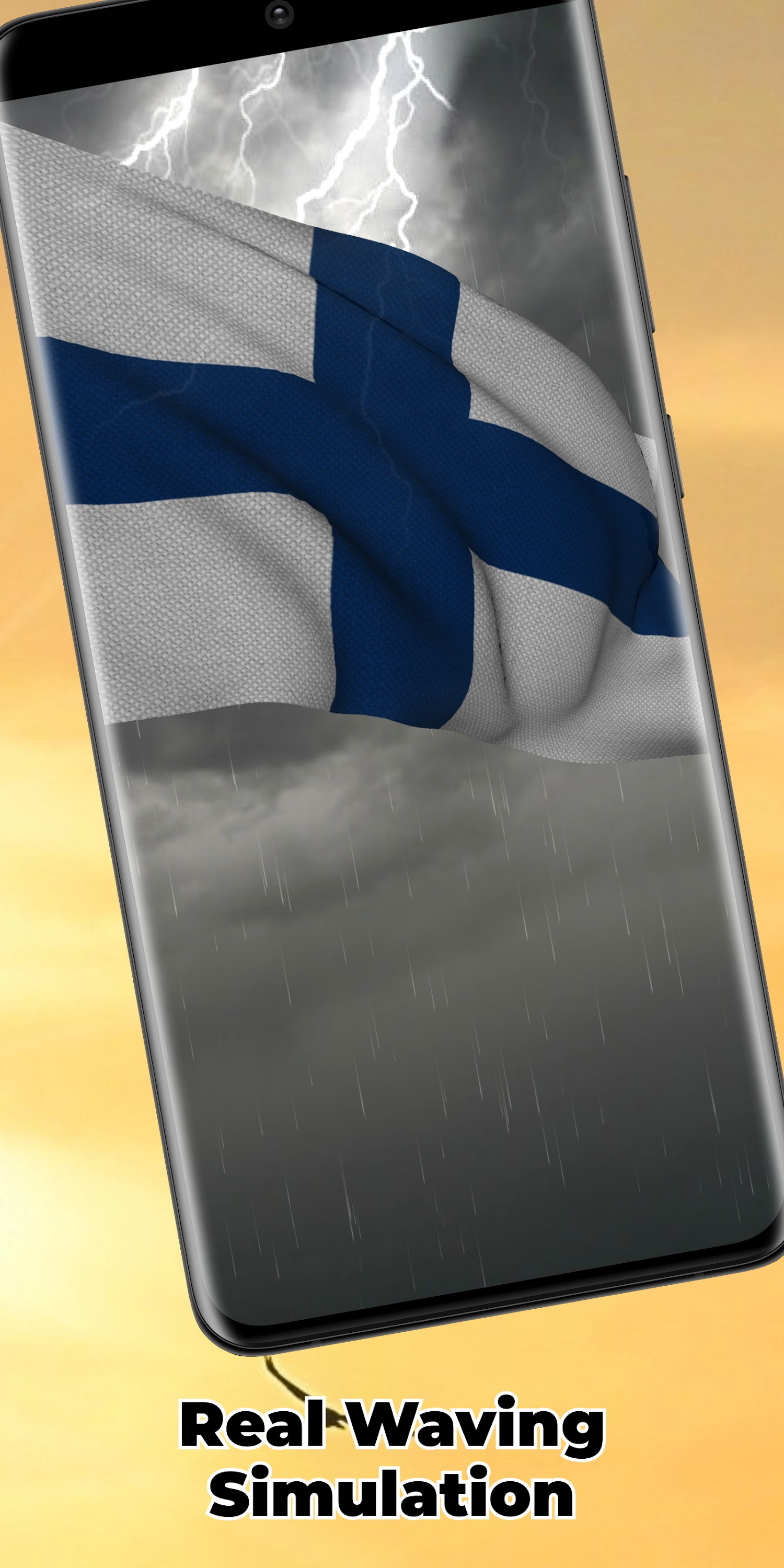 اسکرین شات 4 برنامه Finland Flag Live Wallpaper