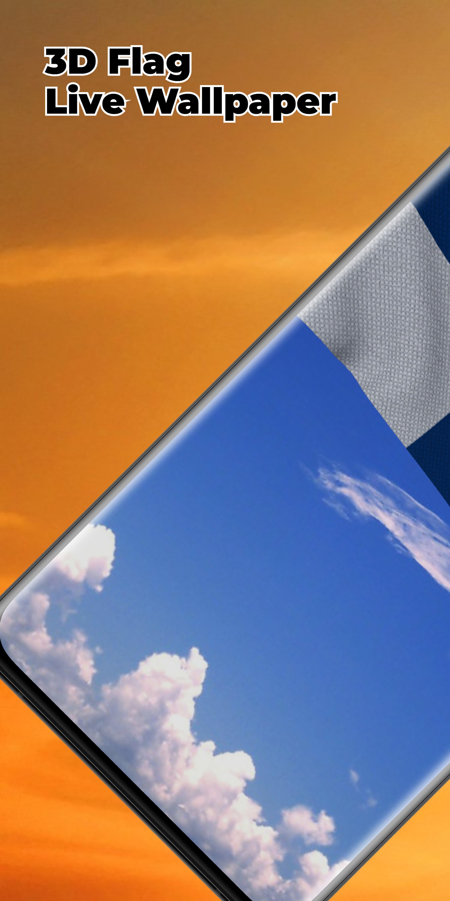 اسکرین شات 1 برنامه Finland Flag Live Wallpaper