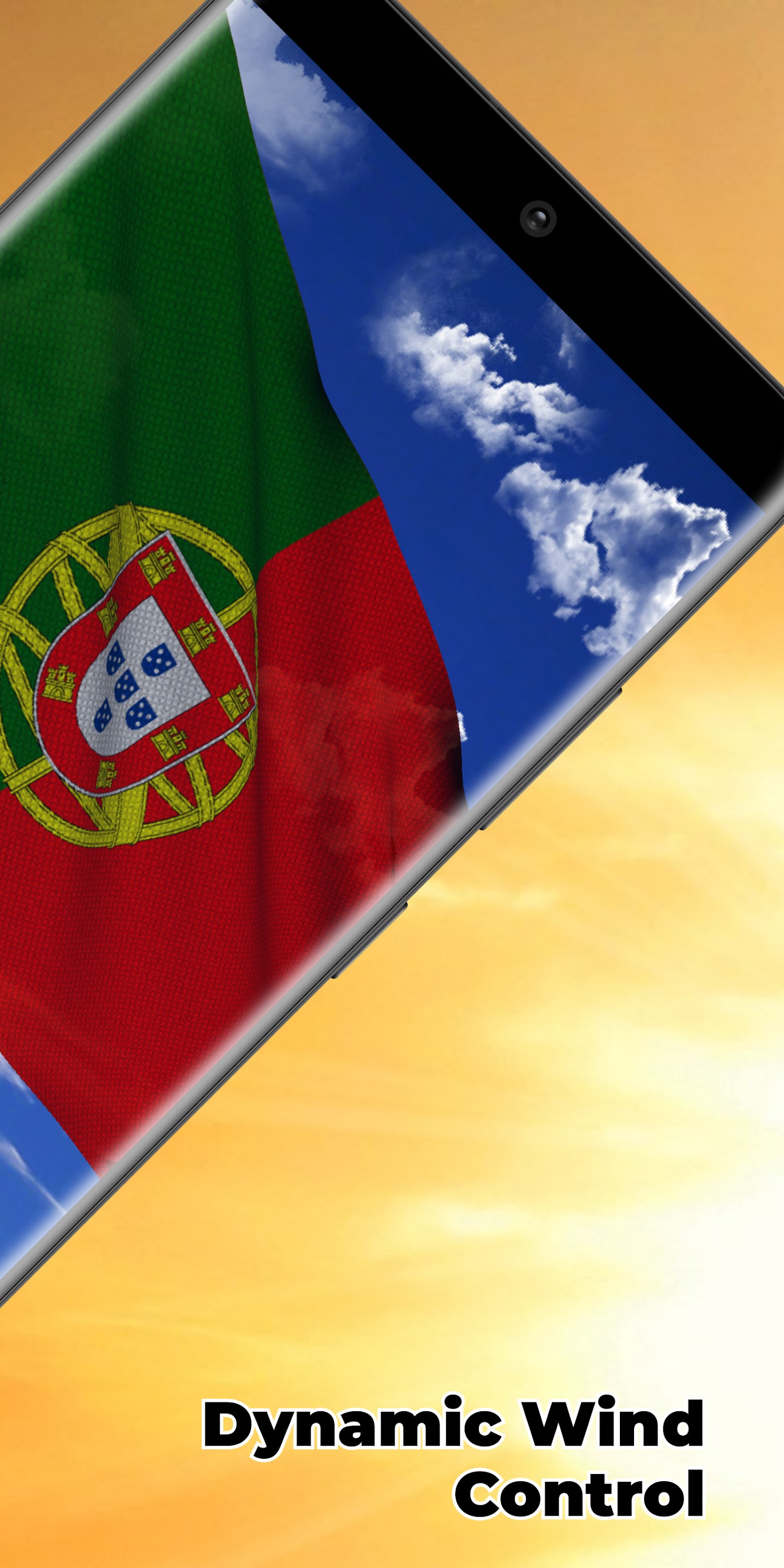 اسکرین شات 2 برنامه Portugal Flag Live Wallpaper