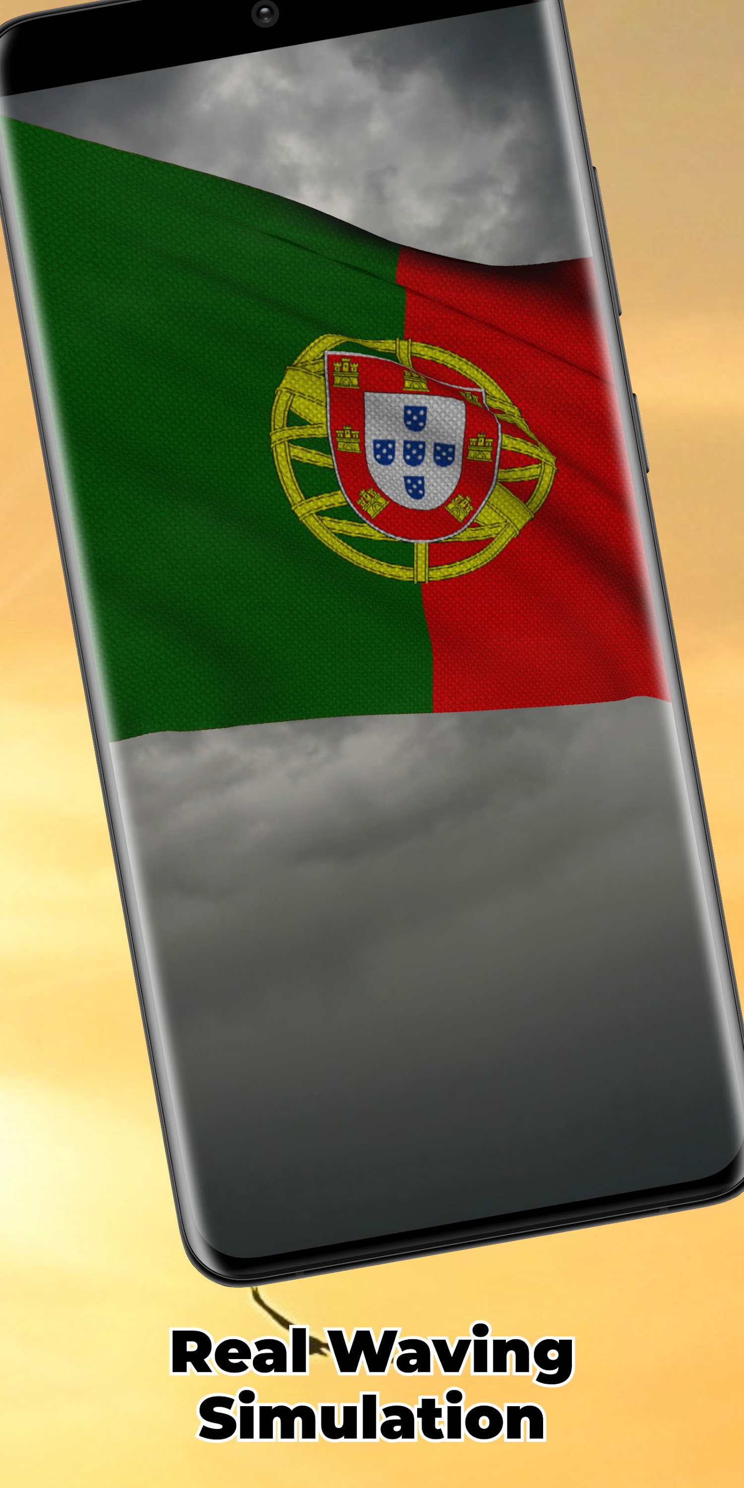 اسکرین شات 4 برنامه Portugal Flag Live Wallpaper