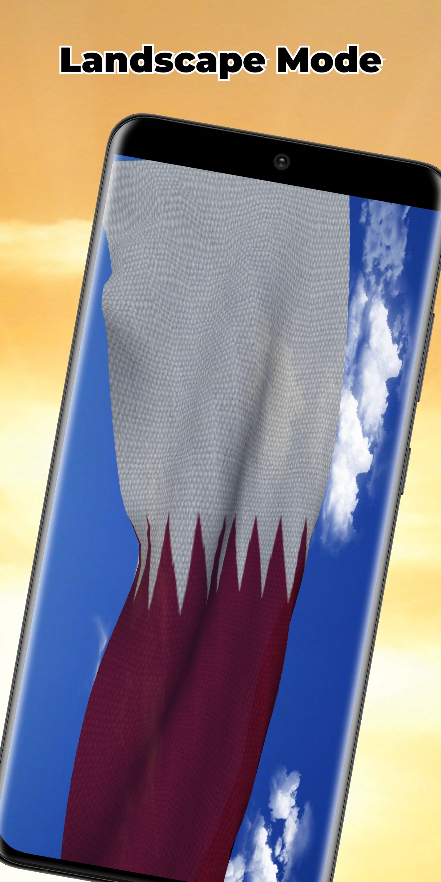 اسکرین شات 3 برنامه Qatar Flag Live Wallpaper