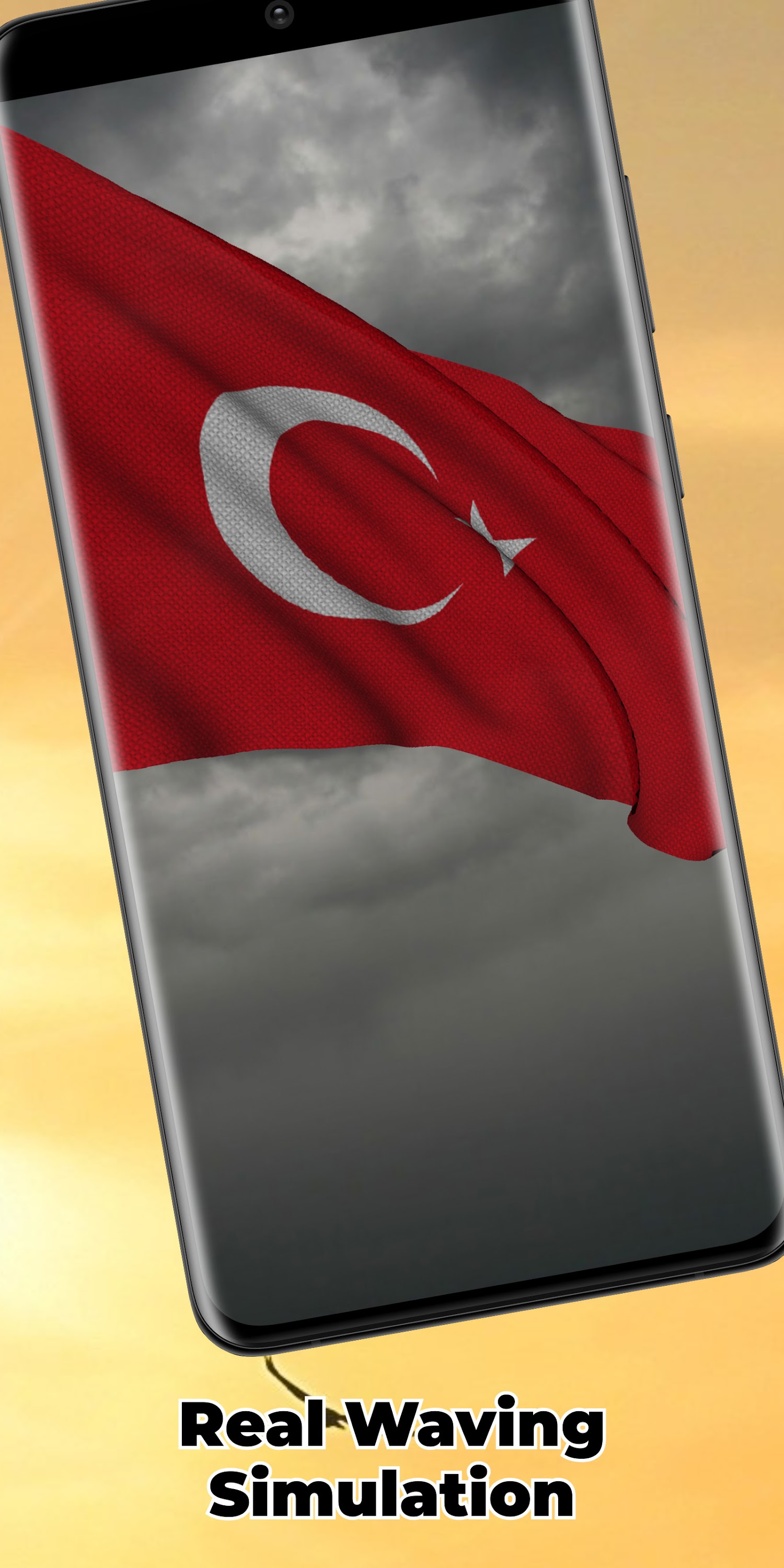اسکرین شات 4 برنامه Turkey Flag Live Wallpaper