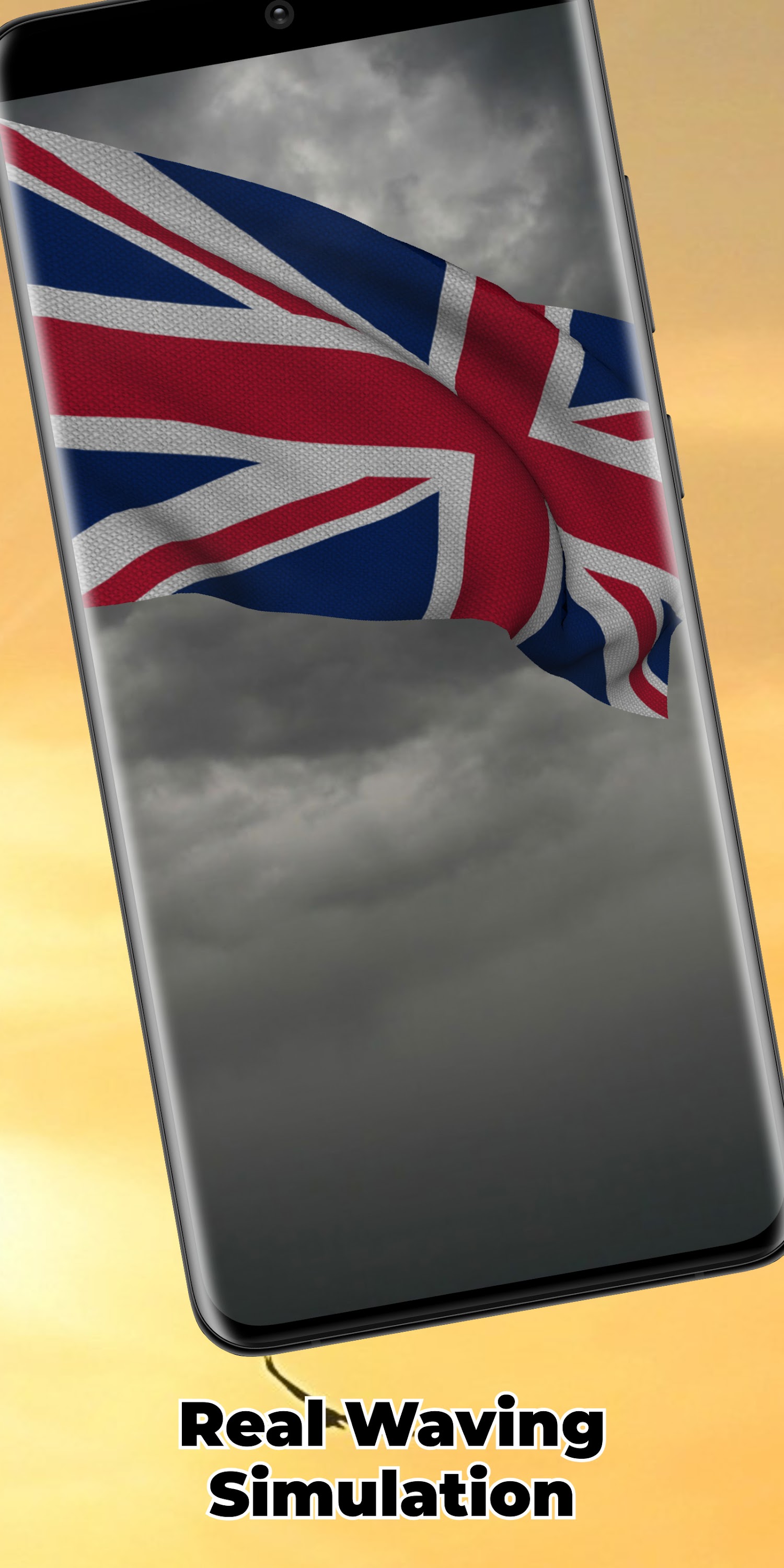 اسکرین شات 4 برنامه UK Flag Live Wallpaper