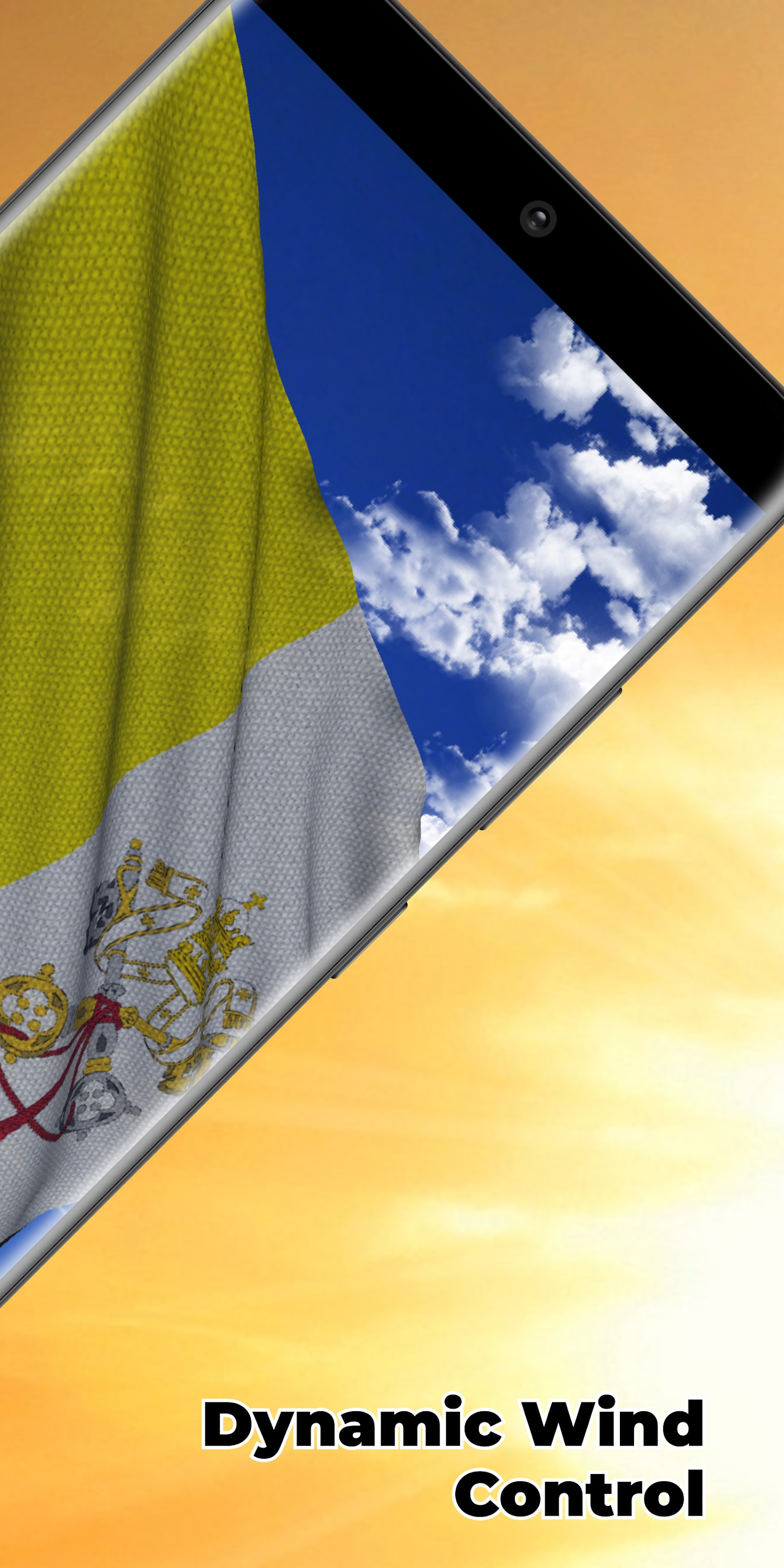 اسکرین شات 2 برنامه Vatican City Flag Live Wall