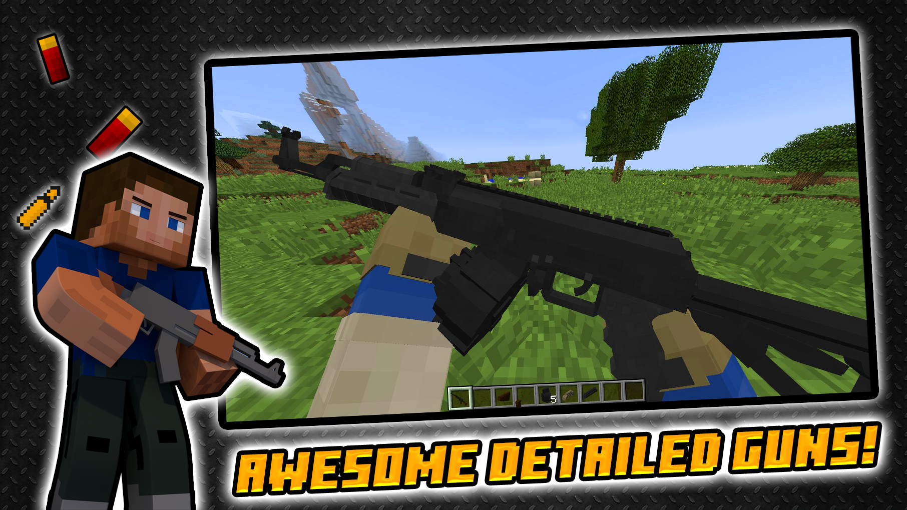 اسکرین شات 5 برنامه ACTUAL GUNS 3D MOD for MCPE