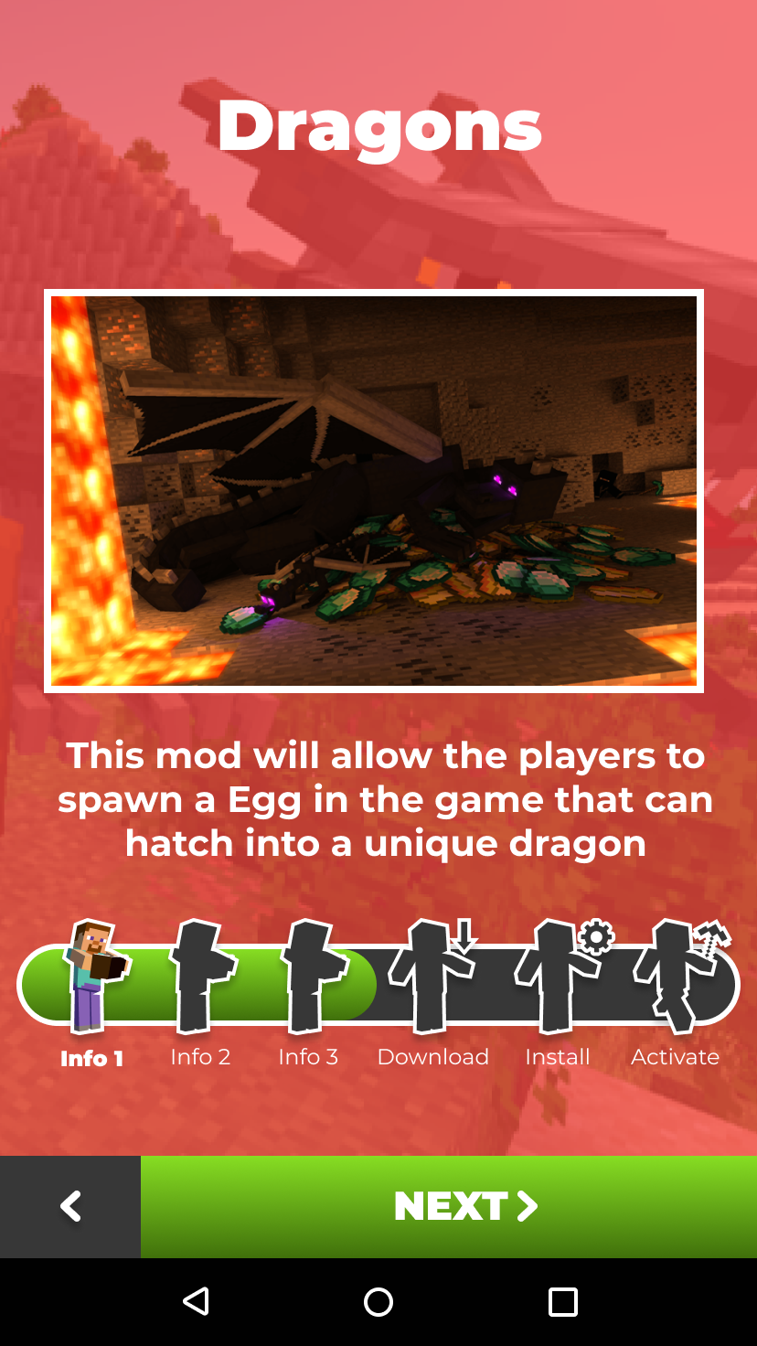 اسکرین شات 6 برنامه DRAGONS mod for Minecraft PE