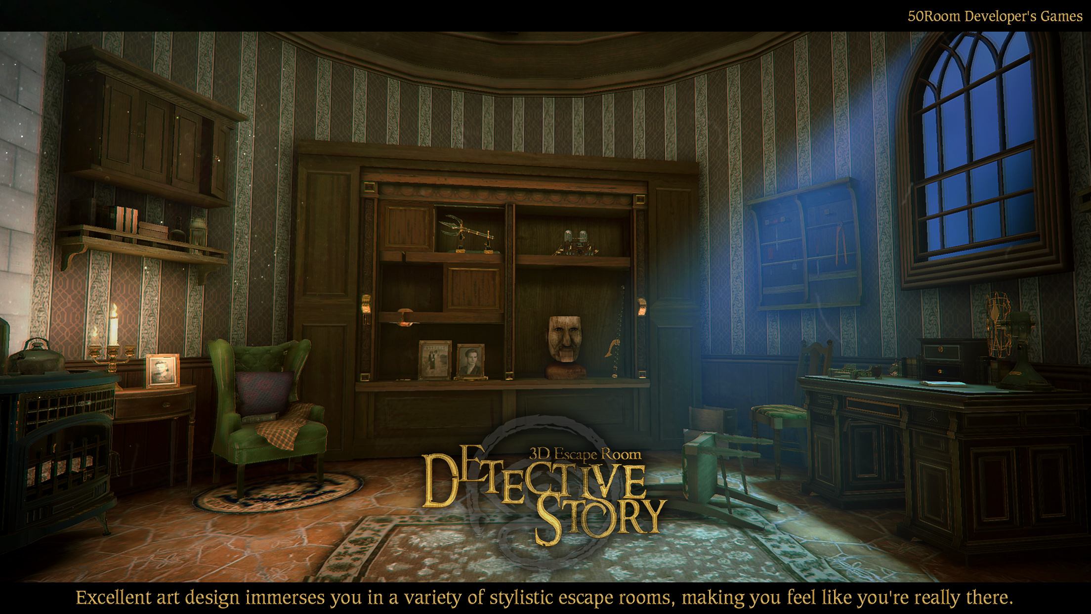 اسکرین شات 3 بازی 3D Escape Room Detective Story