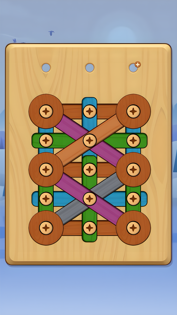 اسکرین شات 2 بازی Nut Bolt Game - Wood & Screw