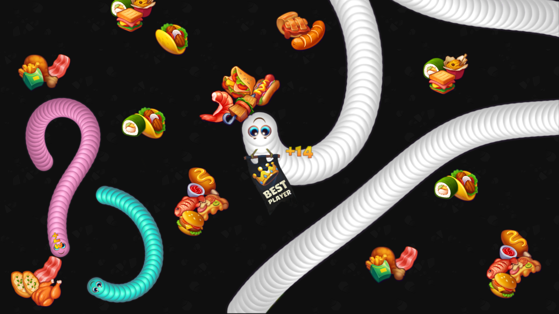 اسکرین شات 1 بازی Snake Game - Worms io Zone