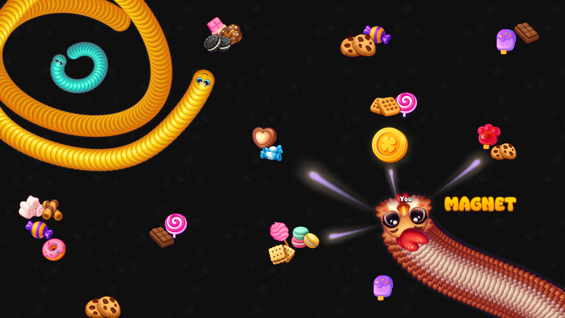 اسکرین شات 5 بازی Snake Game - Worms io Zone