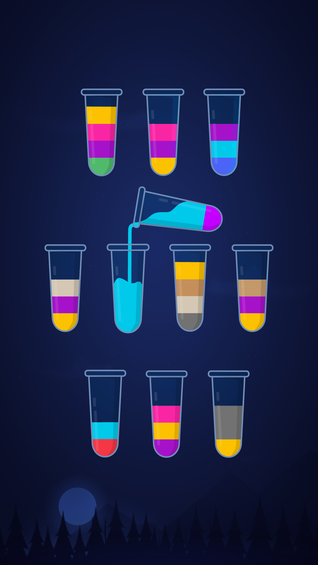 اسکرین شات 3 بازی Water Sort Puzzle Bottle Game