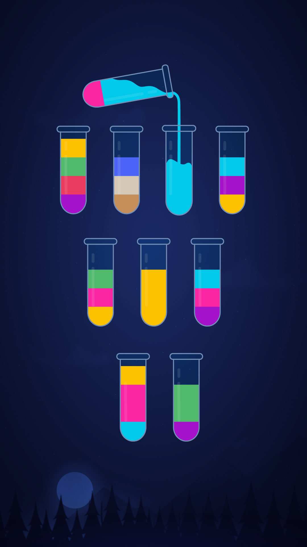اسکرین شات 2 بازی Water Sort Puzzle Bottle Game