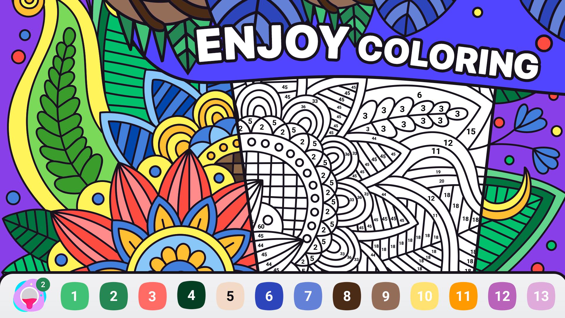 اسکرین شات 1 بازی BATIQ - Color Therapy Book