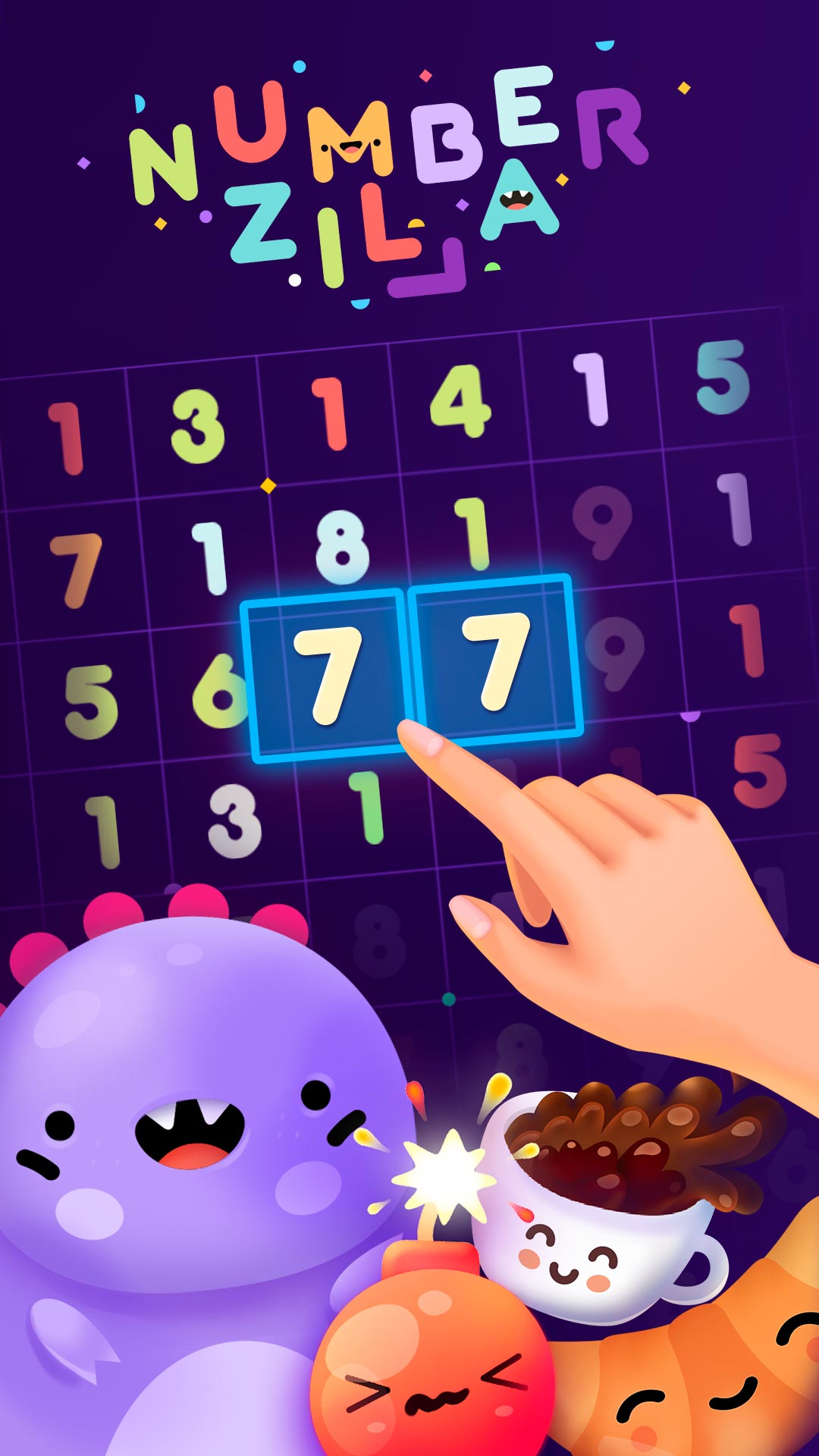 اسکرین شات 1 بازی Numberzilla: Number Match Game
