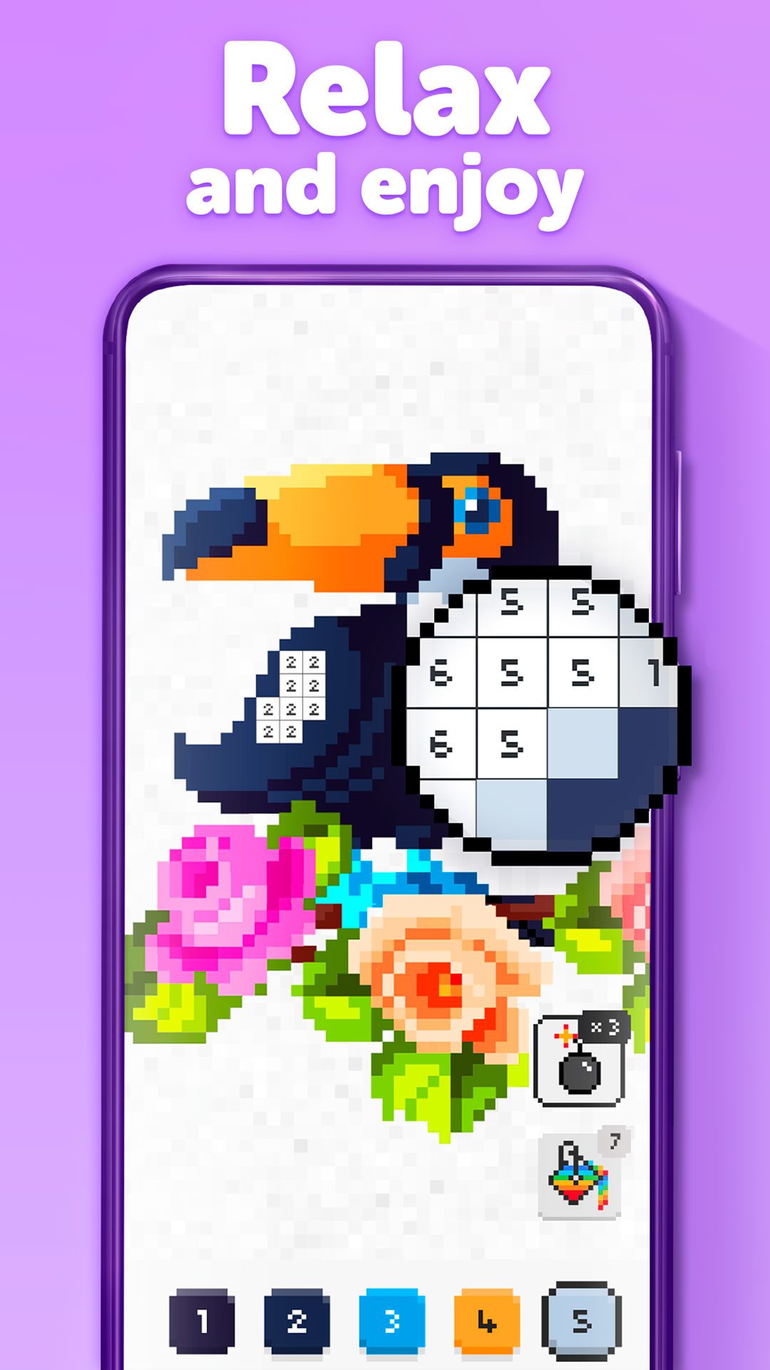اسکرین شات 2 برنامه UNICORN - Pixel Art Games