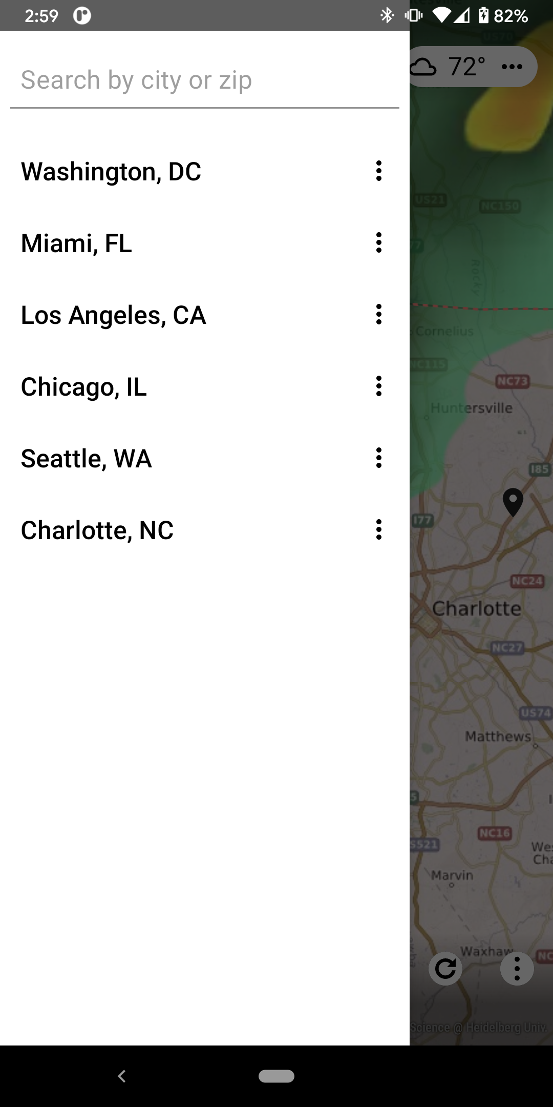 اسکرین شات 6 برنامه RadarX: Weather Radar/Forecast