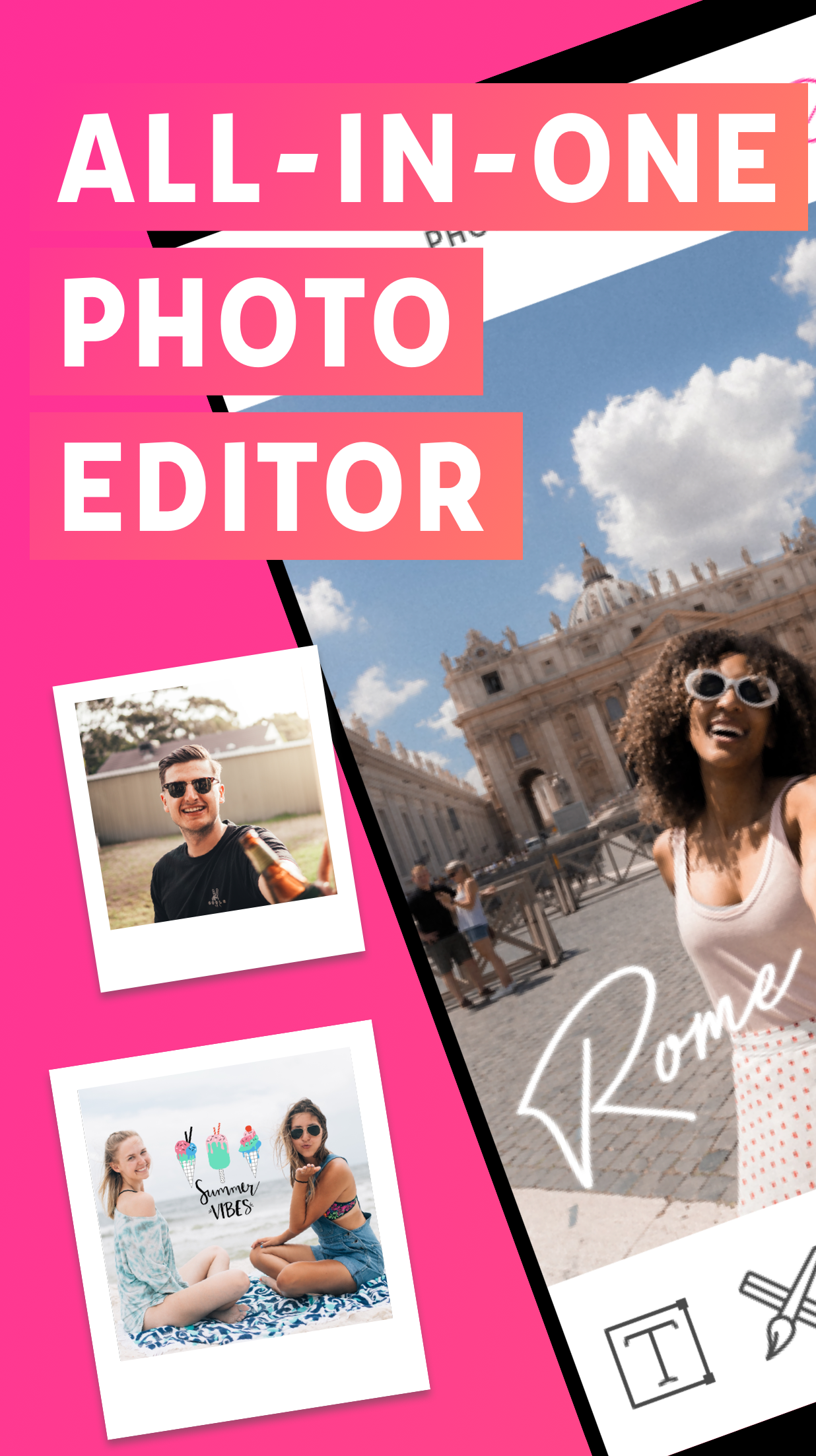 اسکرین شات 1 برنامه Photo Editor - Stickers & Text