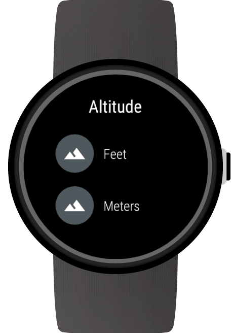 اسکرین شات 5 برنامه Altimeter for Wear OS (Android Wear)