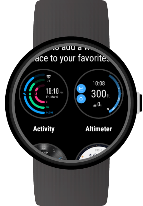 اسکرین شات 7 برنامه Altimeter for Wear OS (Android Wear)