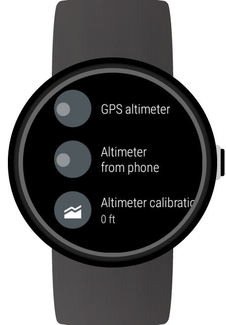 اسکرین شات 6 برنامه Altimeter for Wear OS (Android Wear)