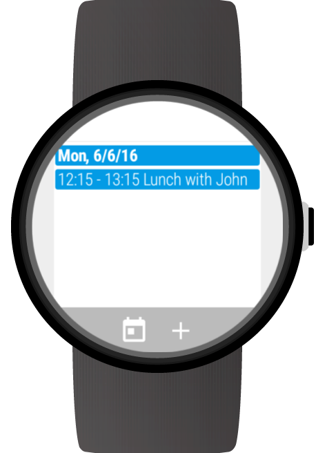 اسکرین شات 5 برنامه Calendar for Wear OS (Android Wear)
