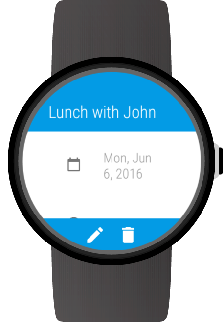 اسکرین شات 4 برنامه Calendar for Wear OS (Android Wear)