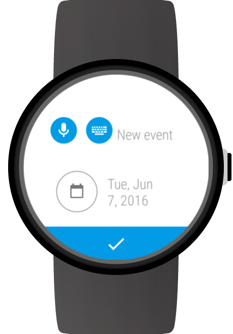 اسکرین شات 2 برنامه Calendar for Wear OS (Android Wear)