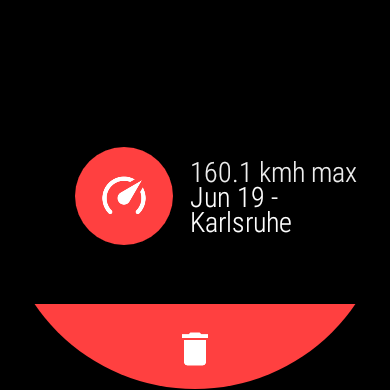 اسکرین شات 4 برنامه Speedometer for smartwatches