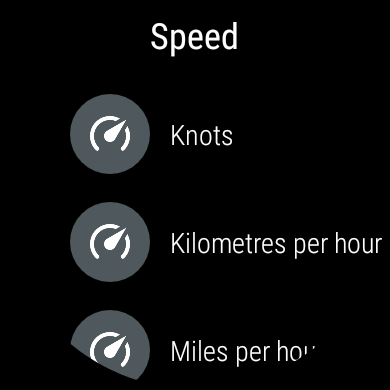 اسکرین شات 5 برنامه Speedometer for smartwatches
