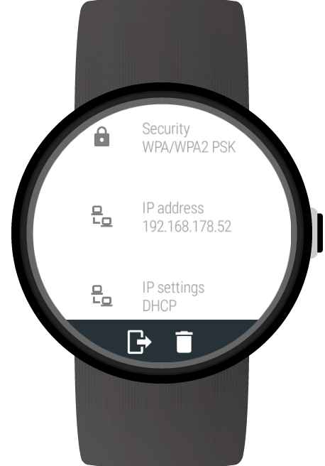 اسکرین شات 2 برنامه Wi-Fi Manager for Wear OS (Android Wear)