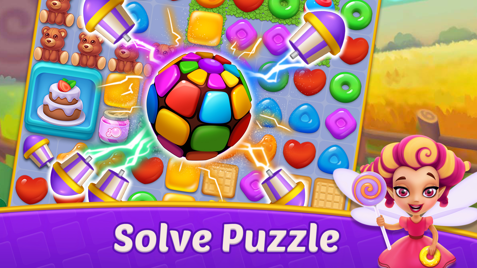 اسکرین شات 6 بازی Candy Frenzy - Match 3 Mania