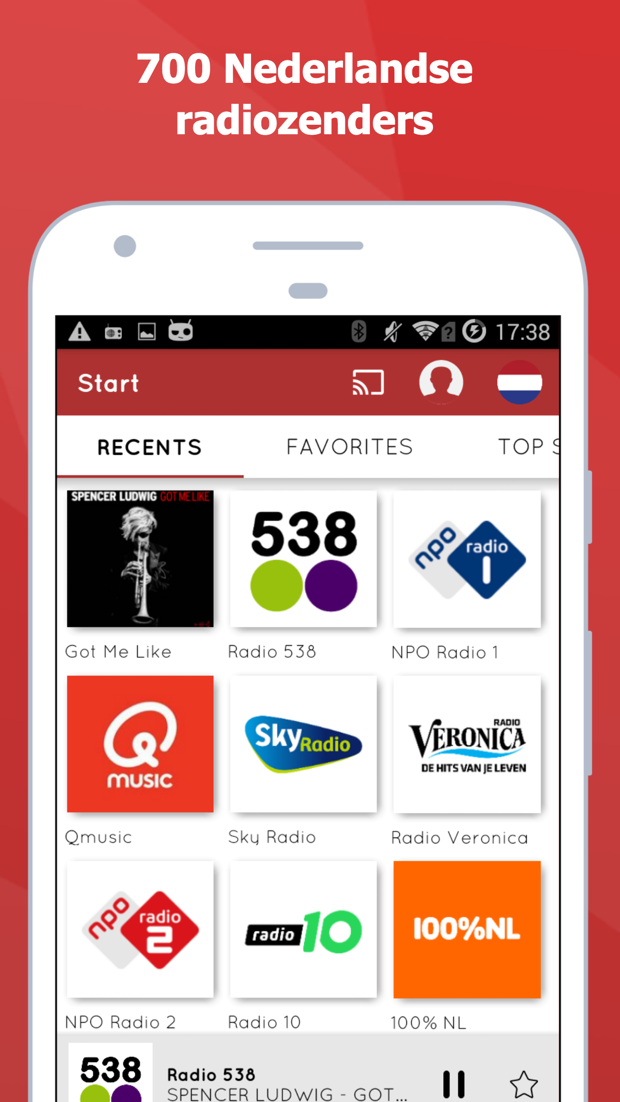 اسکرین شات 1 برنامه myTuner FM Radio Netherlands