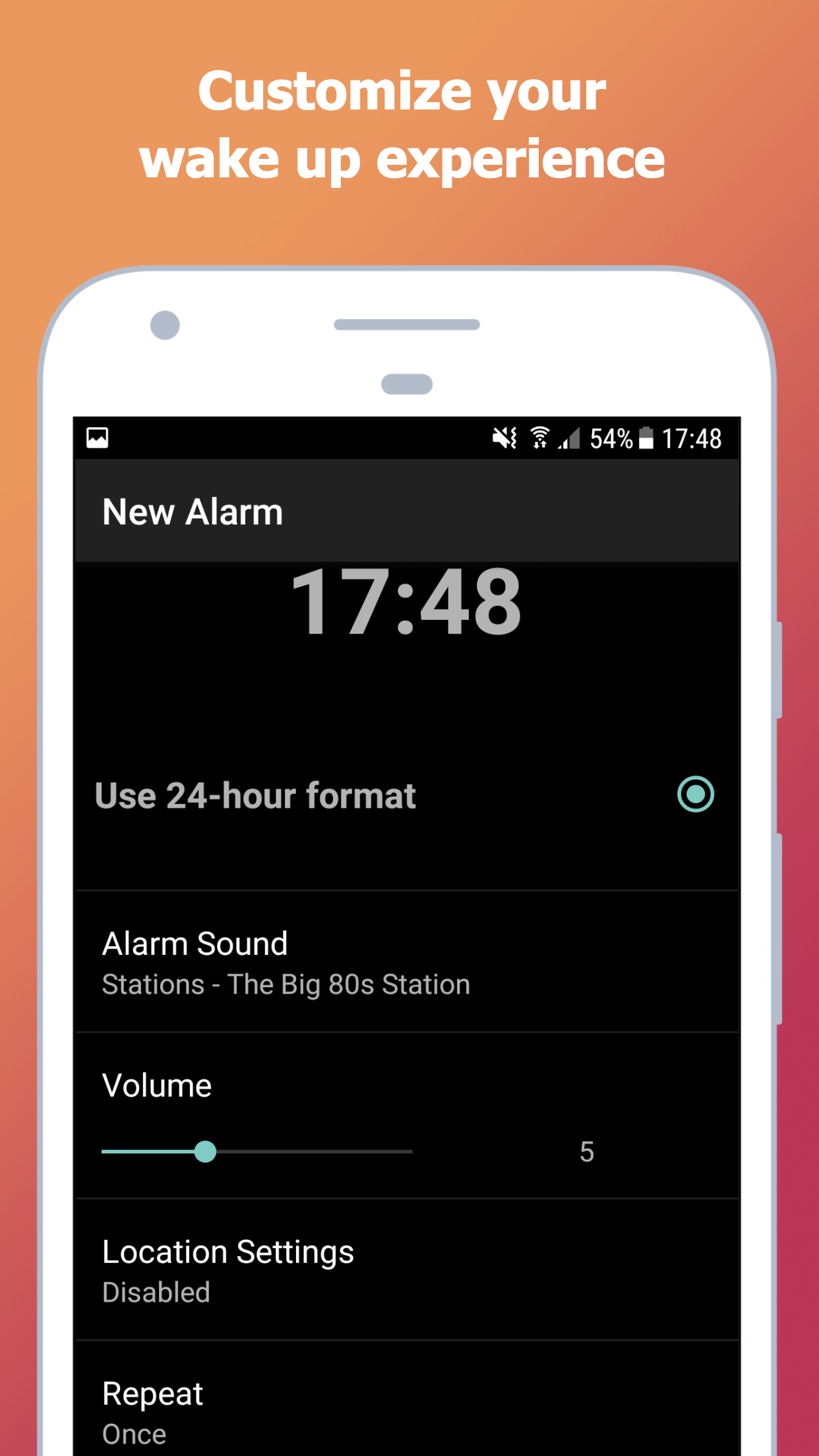 اسکرین شات 4 برنامه myAlarm Clock - News and Radio