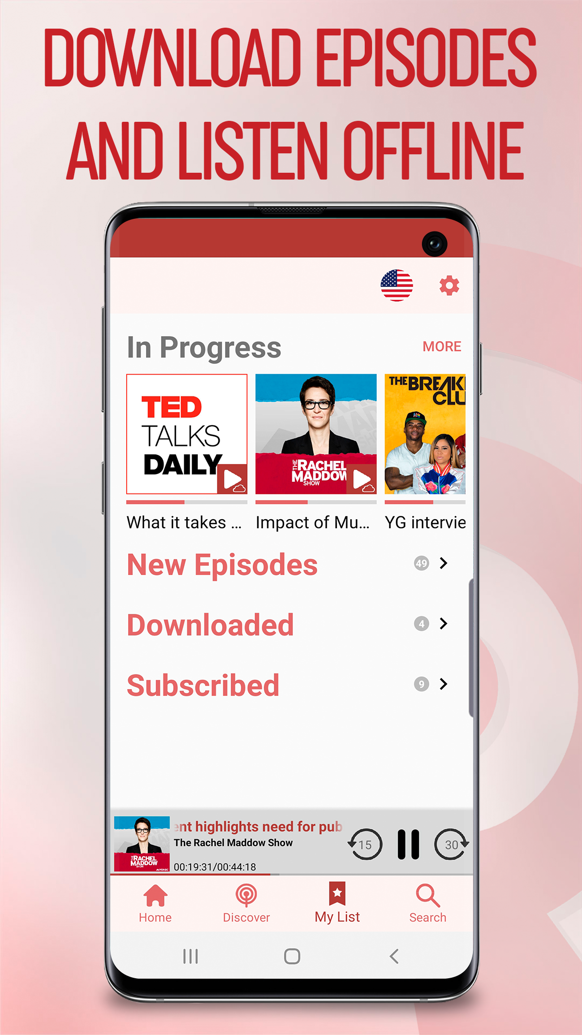 اسکرین شات 7 برنامه Podcasts by myTuner - Podcast