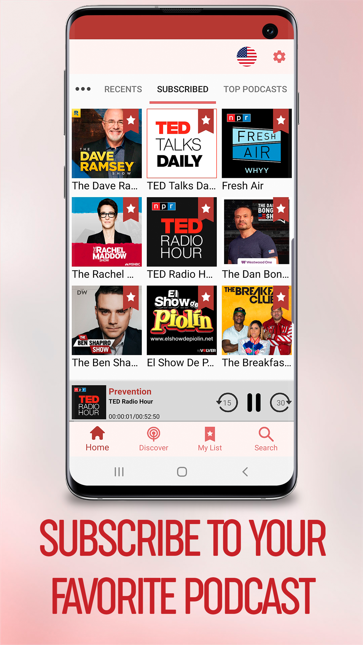 اسکرین شات 6 برنامه Podcasts by myTuner - Podcast