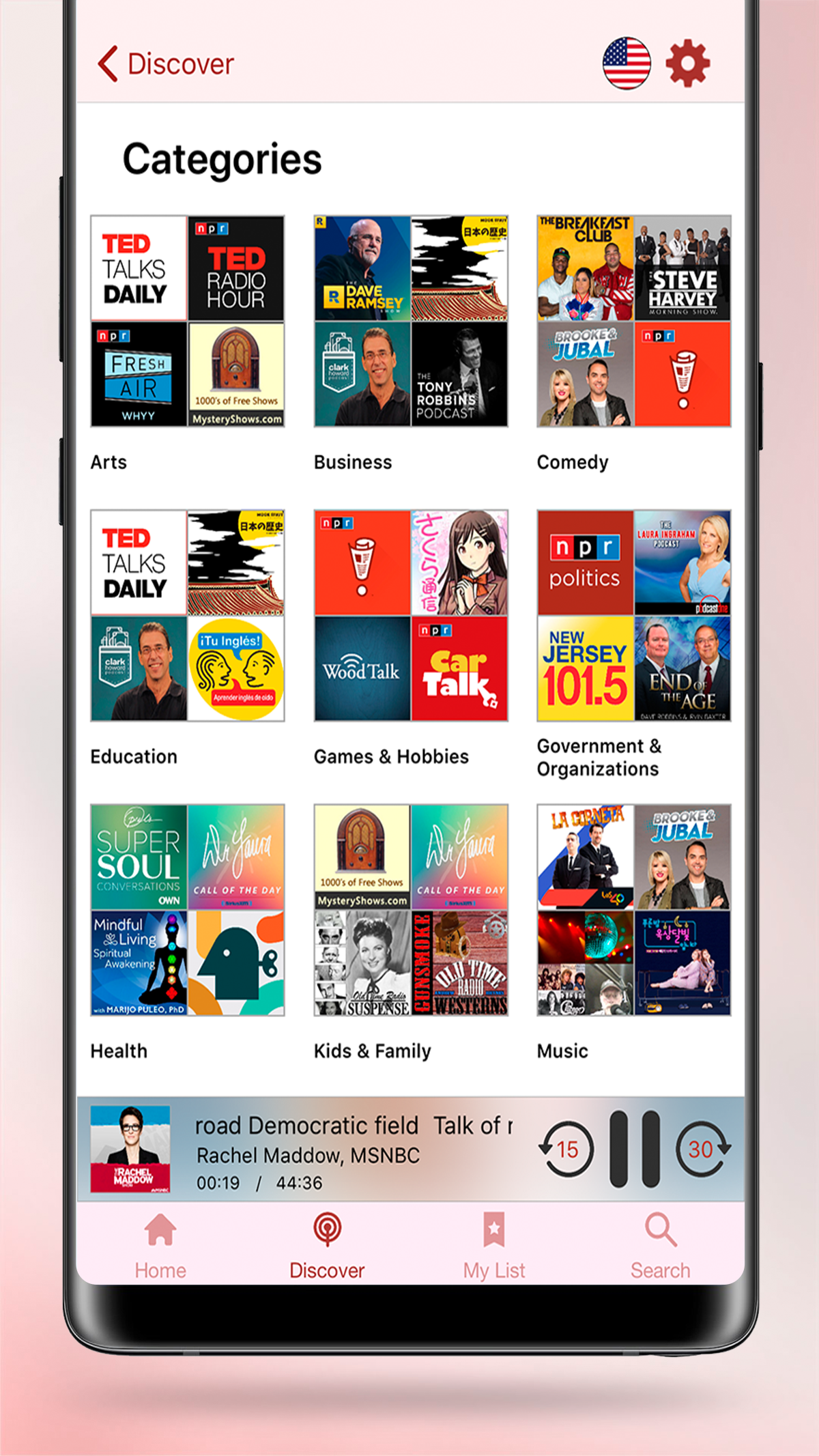 اسکرین شات 4 برنامه Podcasts by myTuner - Podcast