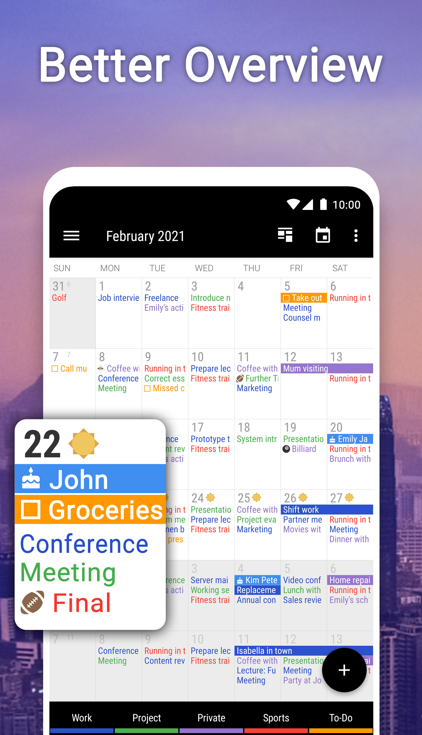 اسکرین شات 2 برنامه Business Calendar 2 Planner