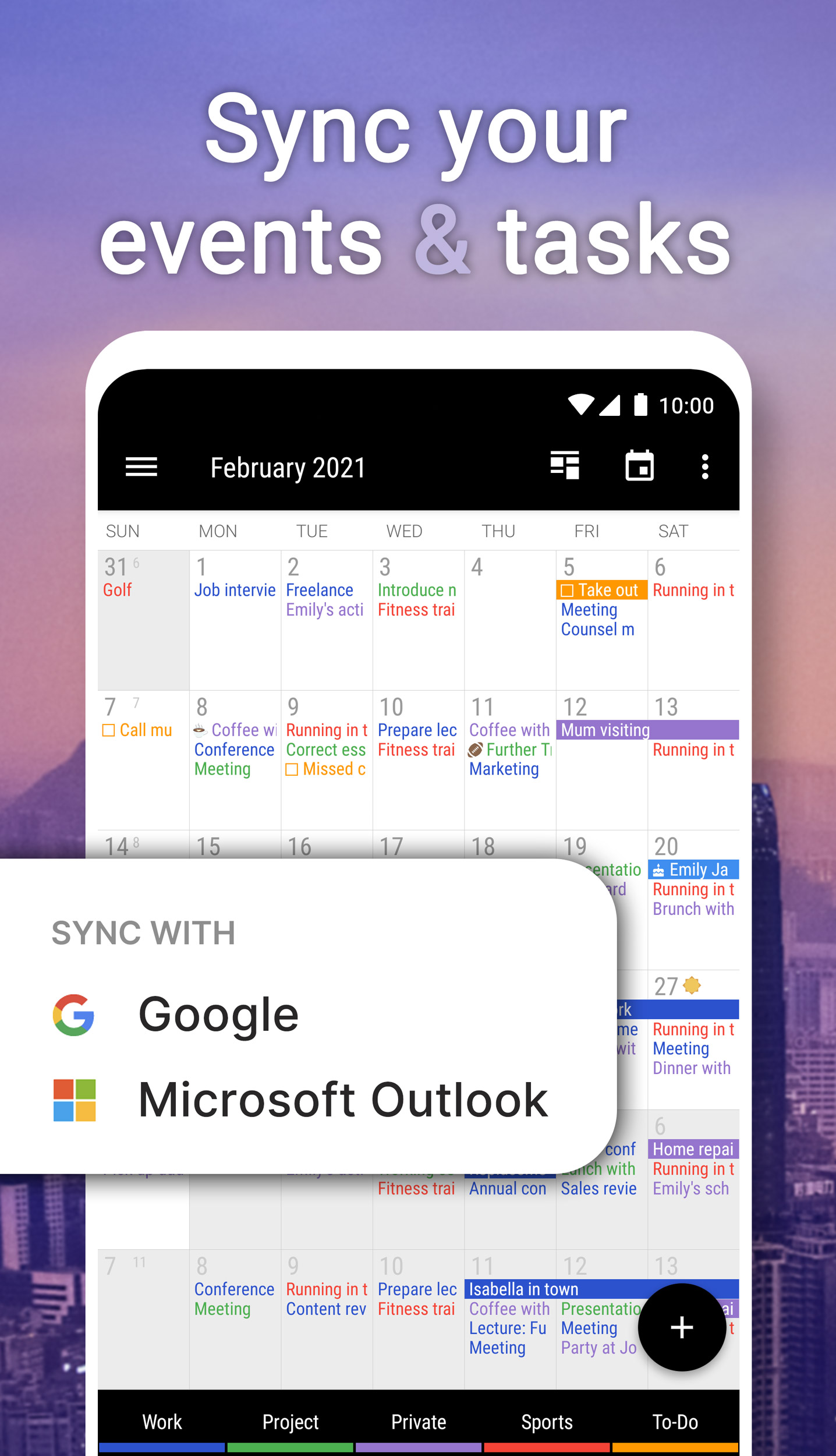 اسکرین شات 1 برنامه Business Calendar 2 Planner