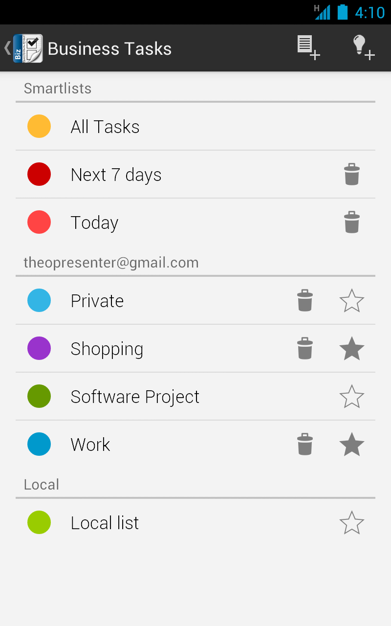 اسکرین شات 7 برنامه Business Tasks