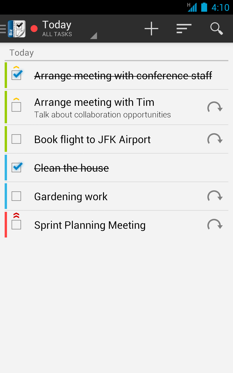 اسکرین شات 2 برنامه Business Tasks