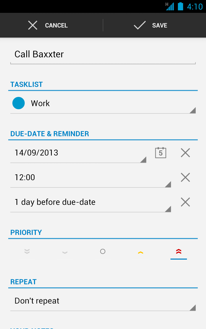 اسکرین شات 4 برنامه Business Tasks