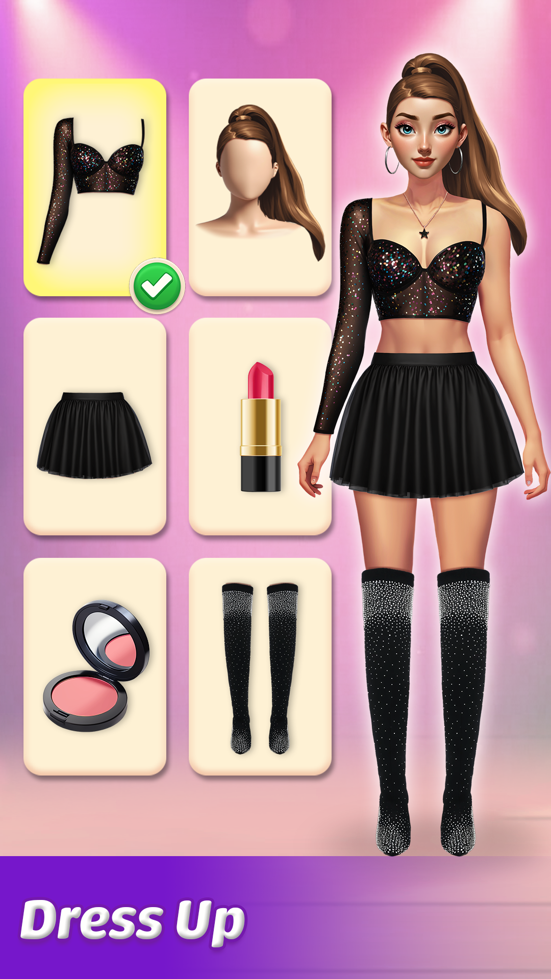 اسکرین شات 3 بازی Style & Makeover: Merge Puzzle